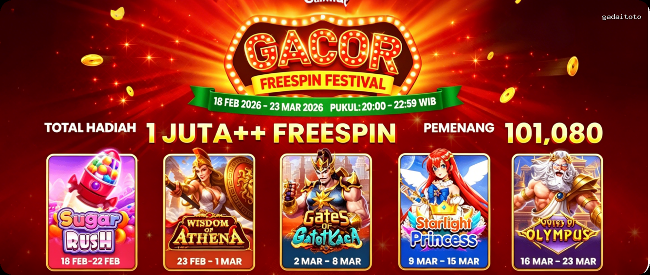 Login gadaitoto Sekarang Bonus Melimpah